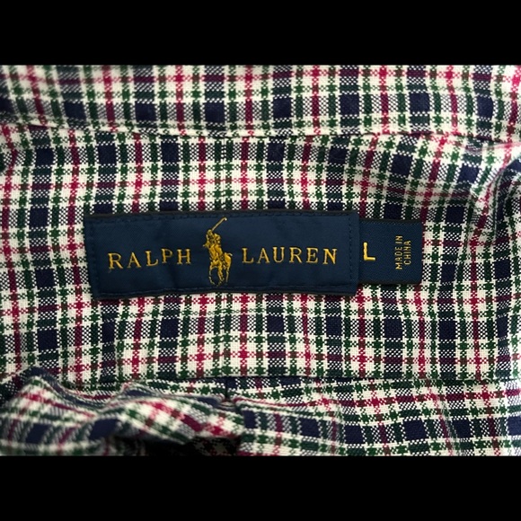 RALPH LAUREN Polo Button Down Plaid Shirt - Picture 7 of 9